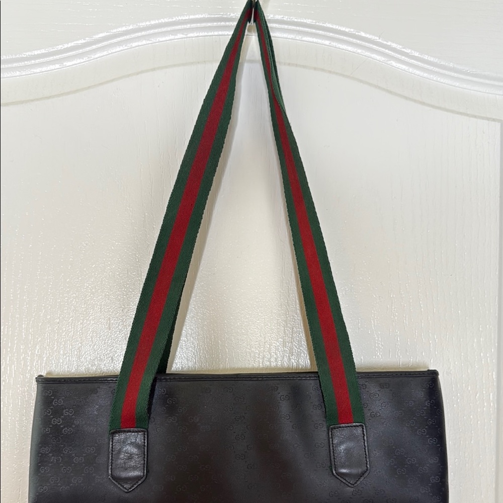 Gucci Black and Green Tote Bag - Picture 6 of 11